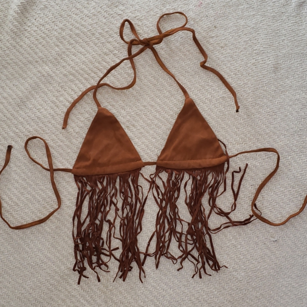 Brown Fringe "top"